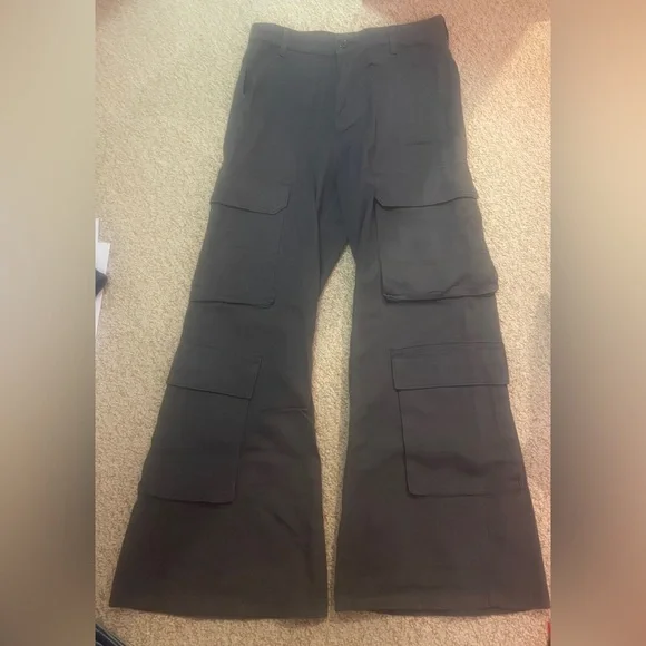 H&M Charcoal Utility Trousers - Picture 1 of 3